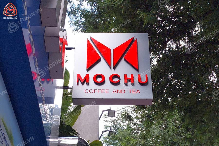 hộp đèn alu chữ nổi