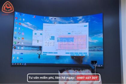 màn hình LED Flexible uốn cong