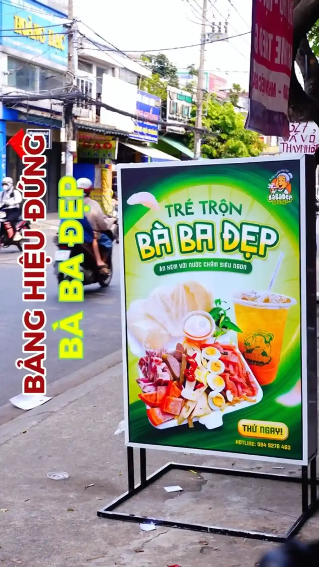 Hộp đèn đứng cho quán xá Video